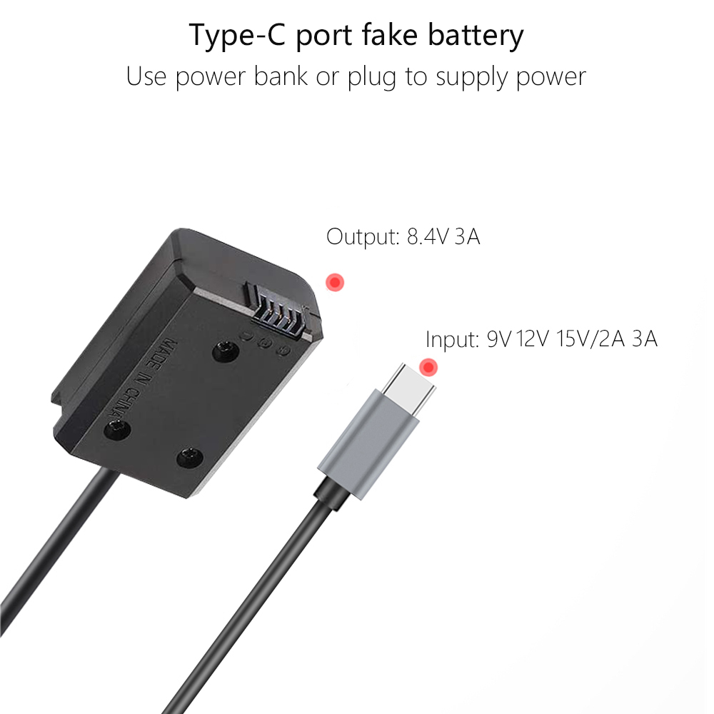 USB-C PD to NP-FW50 Dummy Batt - Sony Camera Zv-E10 评论和价格